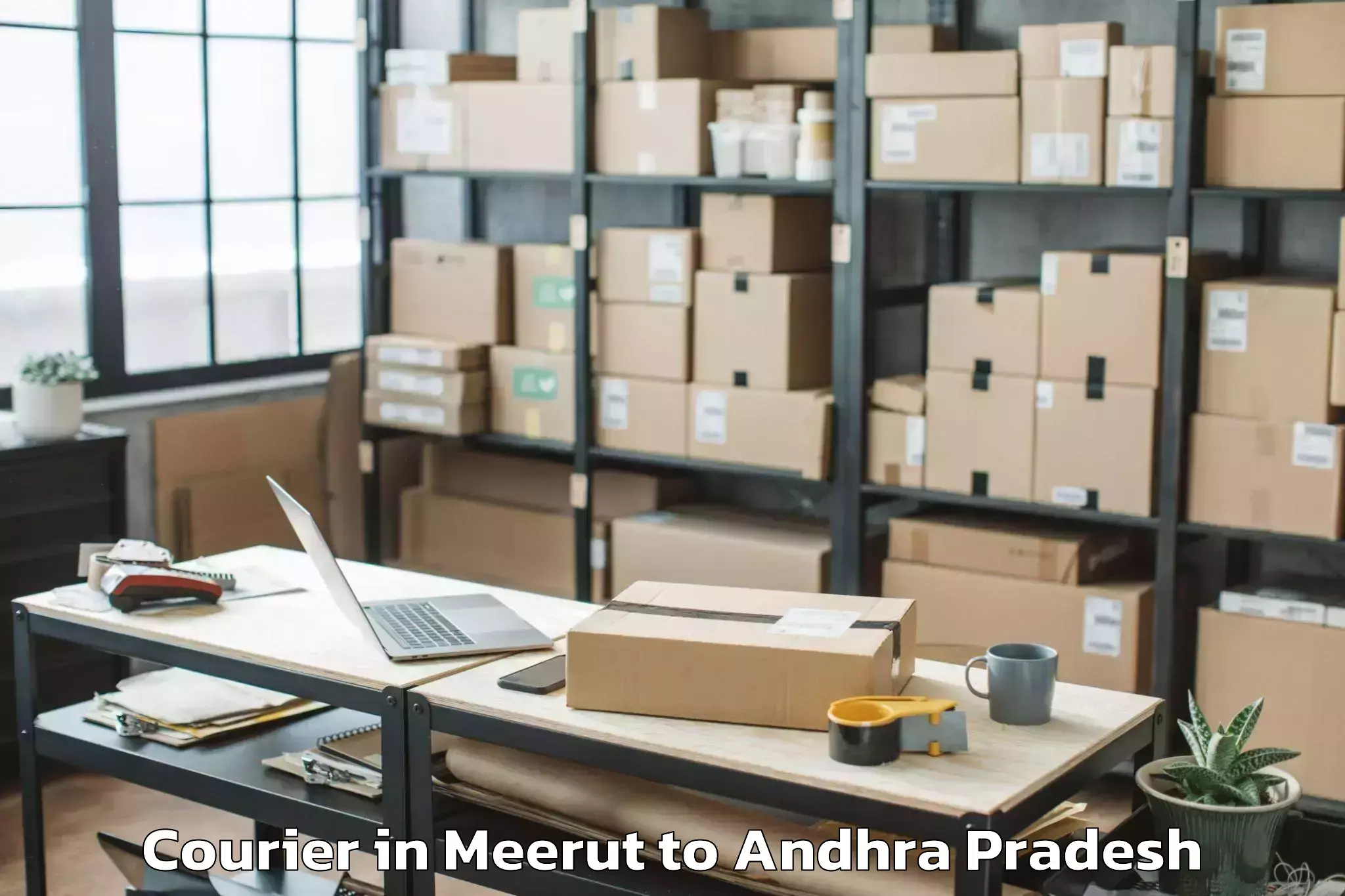 Reliable Meerut to Karalapalem Courier